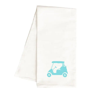 Light Aqua Golf Cart Hand Towel #HPHT-HTAQGOLF