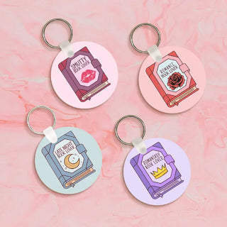Romantasy Book Lover Keychain #SKC-RD-RMYBOOK