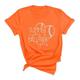 Ballpark Lights Baseball T-Shirt #HPTS-BLKLG-BPAR23