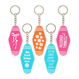 Teal & White Get in Loser Motel Keychain #ACK-HOTEL-TEALWHT-GETIN