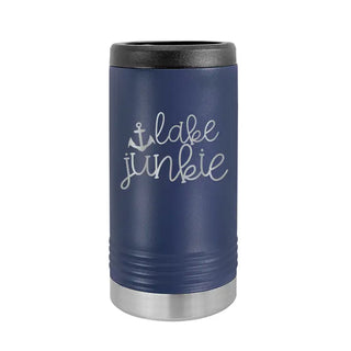 Lake Junkie Slim Can Beverage Holder #TWBH-LAKEJUNK-BLK