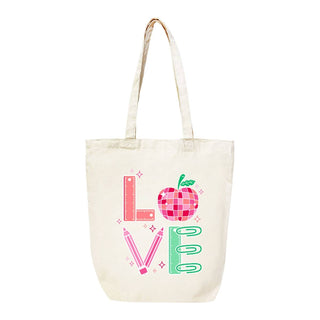 Teach Your Heart Out Large Canvas Tote #HPT2518-LVTEACH