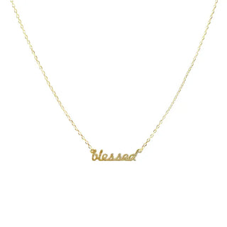 Gold Blessed Necklace #EN045-GD