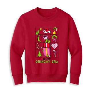In my Grinchy Era Kid's Sweatshirt #HPSW-KDNAVYXS-KDGERA