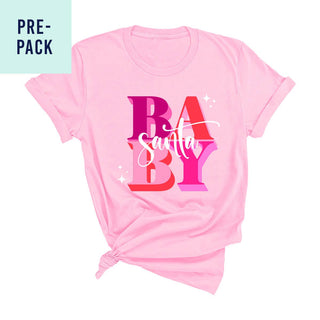Santa Baby Light Pink T-Shirt 9 pc Set #PACK-LTPK-SB24