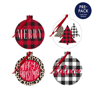 Christmas Leopard Ornament 12 pc Set Pre-Pack #PACK-SO-RD-LPRD