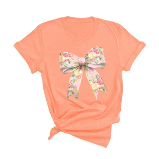 Fancy Floral Bow T-Shirt #HPTS-LTPKLG-FANCY