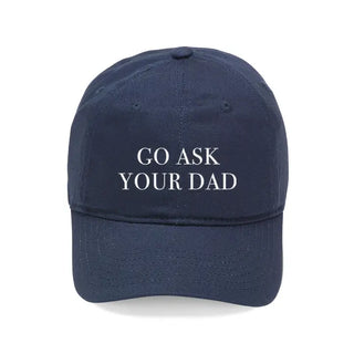 Navy Go Ask Your Dad Cap #M190VL-NAVY-ASKDAD