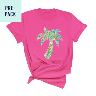 Palm Tree Hot Pink T-Shirt 9 pc Set #PACK-PK-TRPPALM23