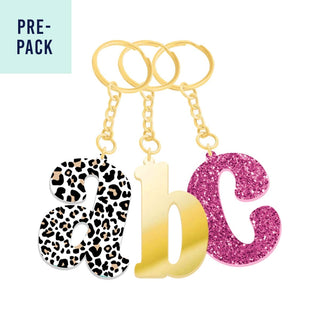 Sparkle & Shine Single Initial Keychain 42 pc Set #PACK-ACK-CGDPK-IN