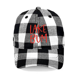 Lake Bum Black Buffalo Check Cap #M190VL-BLKCHECK-LAKEBUM
