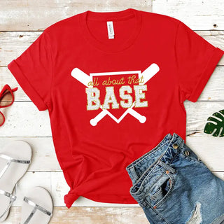 All About That Base Baseball T-Shirt #HPTS-BLKLG-BASE