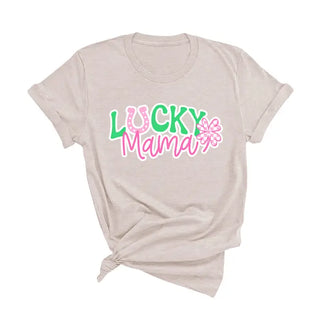Lucky Mama (Mommy & Mini) T-Shirt #HPTS-HKGRNSM-LMAMA25