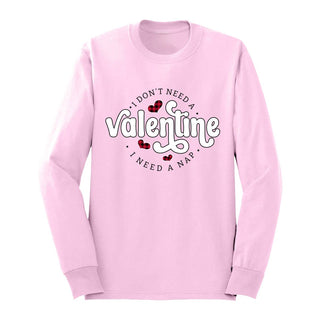 Valentine's Nap Long Sleeve Shirt #HPLS-REDSM-VALNAP24