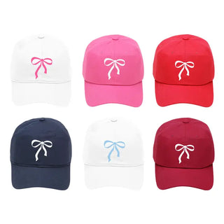 Bow Embroidered Cap #M190VL-BOW