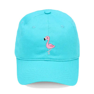 Flamingo Embroidered Cap #M190VL-AQ-FLAM23