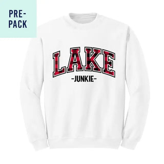 Buffalo Check Lake Junkie White Sweatshirt 9 pc Set #PACK-SWWHT-BCHLAKEJ