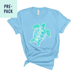 Ocean Blue Turtle T-Shirt 9 pc Set #PACK-OBLUE-TUR23