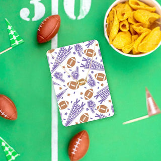Lilac Football Fan Keepsake Card #VLJC-358GD-LILACFBF