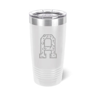 Varsity Single Initial Tumbler #TWB20-VAR-A-BLK