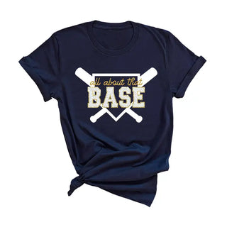 All About That Base Baseball T-Shirt #HPTS-BLKLG-BASE