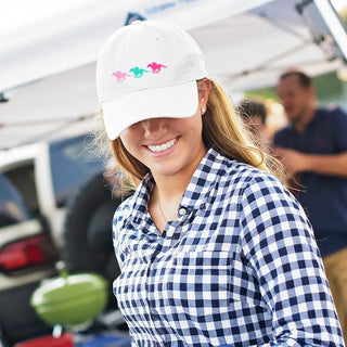 3 Horses Embroidered Baseball Cap Equestrian Riding Hat for Women #M190-HORSE3 - Baseball Cap - Women’s