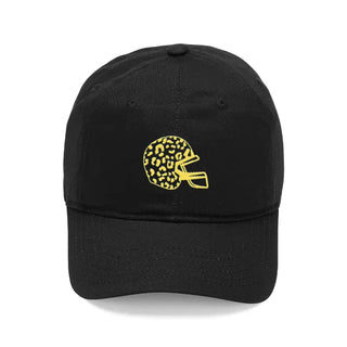 Black Leopard Helmet Cap #M190VL-BLK-LHGD