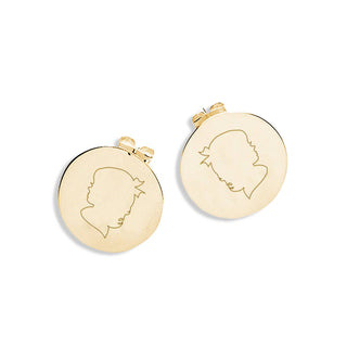 Girl Silhouette Anne Earrings #L902GD-GIRL