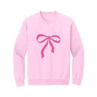 Hot Pink Bow Sweatshirt #HPSW-LTPKLG-HTPKBOW