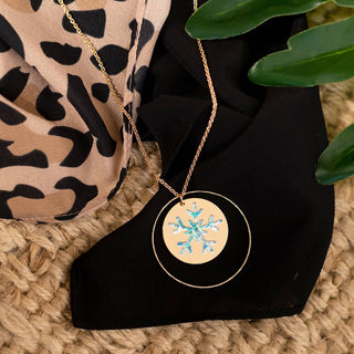 Snowflake Olivia Necklace #ACN-903GD-SNOW-TLGLT