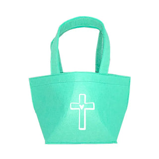 Cross Felt Easter Tote #M959VL-BLK-CRS