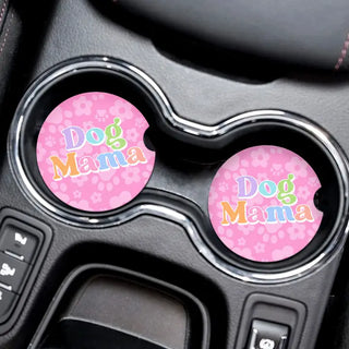 Dog Mama Car Coaster 2 pc Set #ACK-CC132-GOGMA