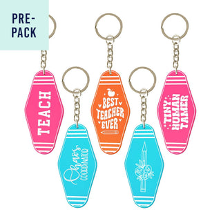 Teacher Motel Keychain 10 pc Set #LPACK-ACK-TEACH24