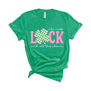 Shamrock Luck T-Shirt #HPTS-HKGRNSM-CHKSHAM24
