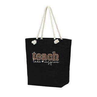 Teach, Love, Inspire Black Castaway Tote #HP734-BLK-TLI23