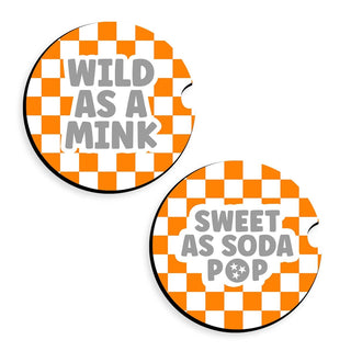 Wild as a Mink Tennessee Car Coaster 2 pc Set #SPACK-CC132-WICK