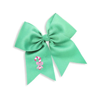Pink Candy Cane Mint Kids' Hair Bow #M5000VL-LTGRN-CCANE