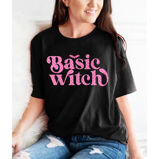 Basic Witch Check T-Shirt #HPTS-BLK-BWCHK24