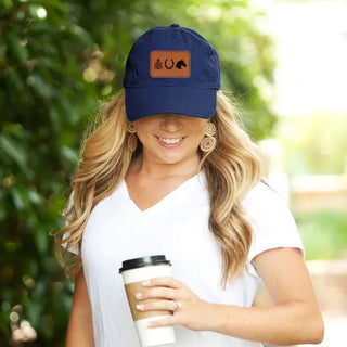 Camel Derby Patch Navy Cap #L190-NAVY-P102-DERBY