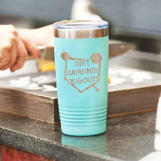 Dirt, Diamonds, Dugout Teal Tumbler #TWB20-DDD24-TEAL