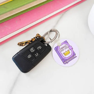 Romantasy Book Lover Keychain #SKC-RD-RMYBOOK