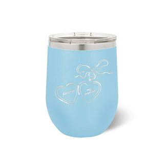 Locket Light Blue 12oz Tumbler #TWB12-LOCKET-LTBLU