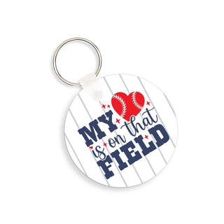 My Heart is on That Field Keychain #SKC-RD-HRTFIELD