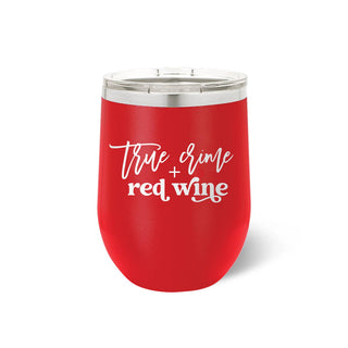 True Crime Red Tumbler #TWB12-CRIME-RED