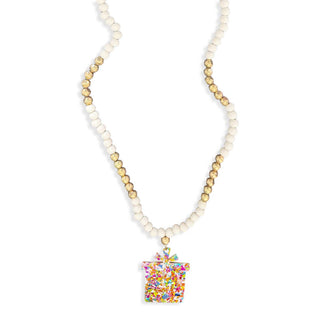 Multi Glitter Present Tori Necklace #ACN-100-PRES-MLTGLT