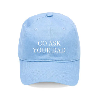 Light Blue Go Ask Your Dad Cap #M190VL-LTBLU-ASKDAD