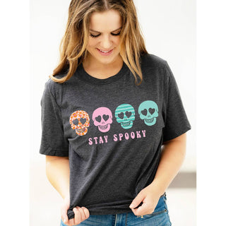 Skull Stay Spooky T-Shirt #HPTS-NAVYSM-STSP23