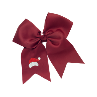 Santa Hat Garnet Kids' Hair Bow #M5000VL-GAR-SHAT
