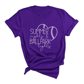 Ballpark Lights Baseball T-Shirt #HPTS-BLKLG-BPAR23