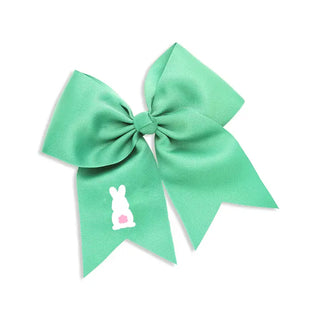 Bunny Kid's Hair Bow #M5000VL-LTGRN-PKBUN